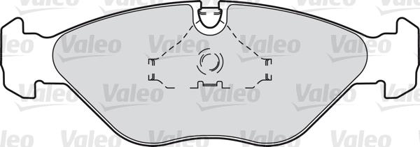 Valeo 598269 - Kit de plaquettes de frein, frein à disque cwaw.fr