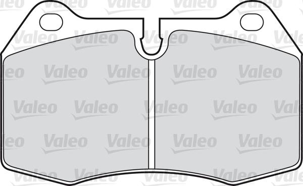 Valeo 598260 - Kit de plaquettes de frein, frein à disque cwaw.fr