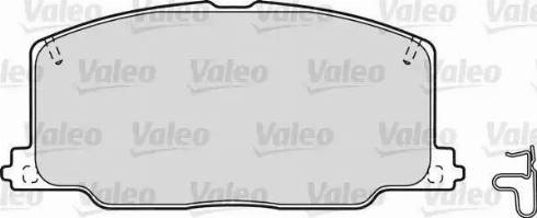 Valeo 598267 - Kit de plaquettes de frein, frein à disque cwaw.fr