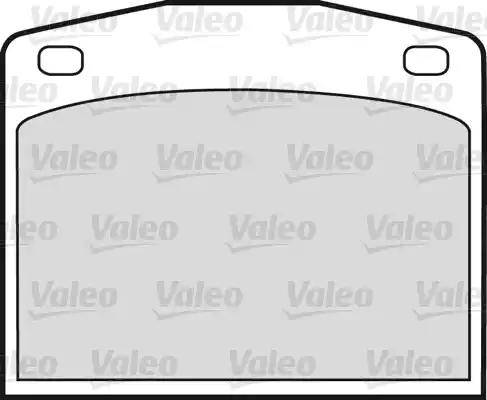 Valeo 598201 - Kit de plaquettes de frein, frein à disque cwaw.fr