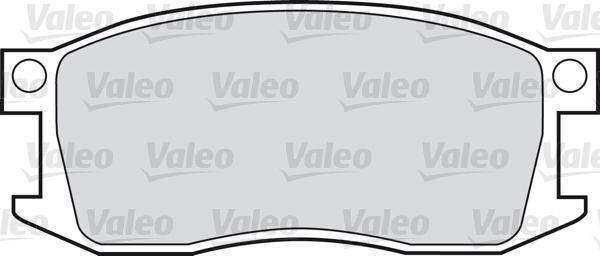 Valeo 598208 - Kit de plaquettes de frein, frein à disque cwaw.fr