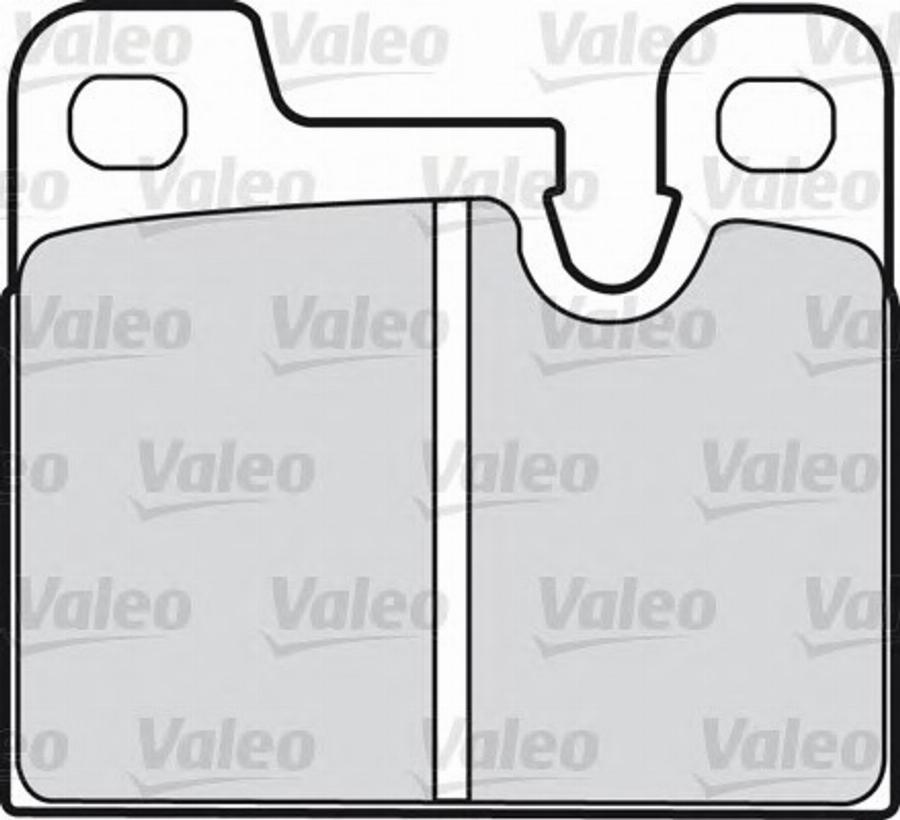 Valeo 598202 - Kit de plaquettes de frein, frein à disque cwaw.fr