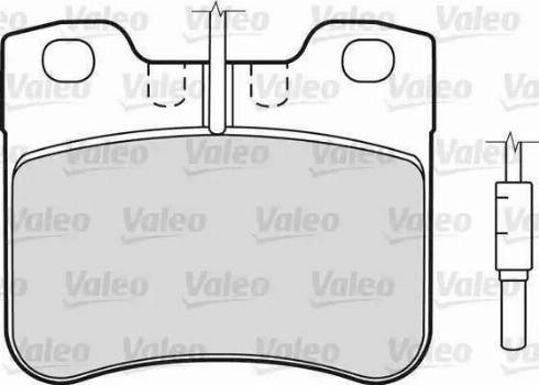 Valeo 598287 - Kit de plaquettes de frein, frein à disque cwaw.fr