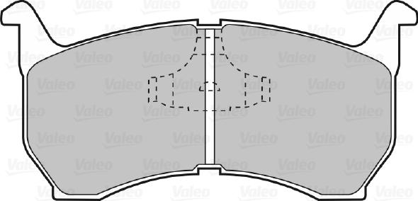 Valeo 598239 - Kit de plaquettes de frein, frein à disque cwaw.fr