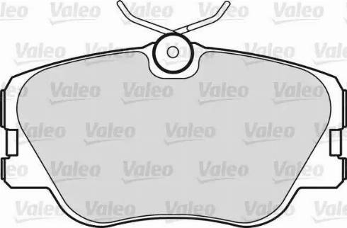 Valeo 598225 - Kit de plaquettes de frein, frein à disque cwaw.fr