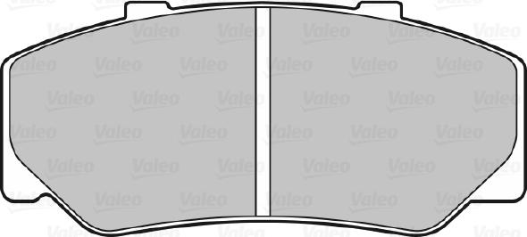 Valeo 598222 - Kit de plaquettes de frein, frein à disque cwaw.fr