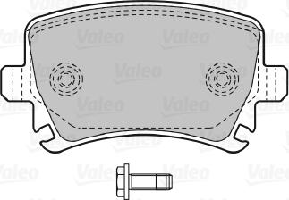 Valeo 598752 - Kit de plaquettes de frein, frein à disque cwaw.fr