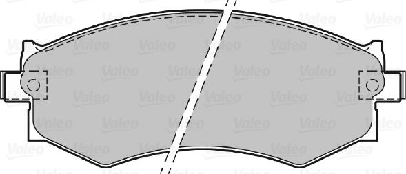 Valeo 598786 - Kit de plaquettes de frein, frein à disque cwaw.fr