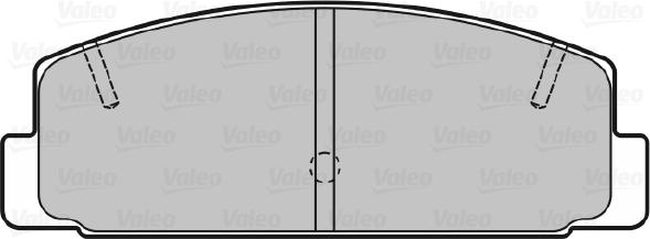 Valeo 598780 - Kit de plaquettes de frein, frein à disque cwaw.fr