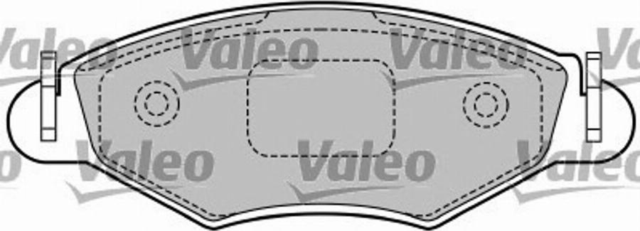 Valeo 597492 - Kit de plaquettes de frein, frein à disque cwaw.fr