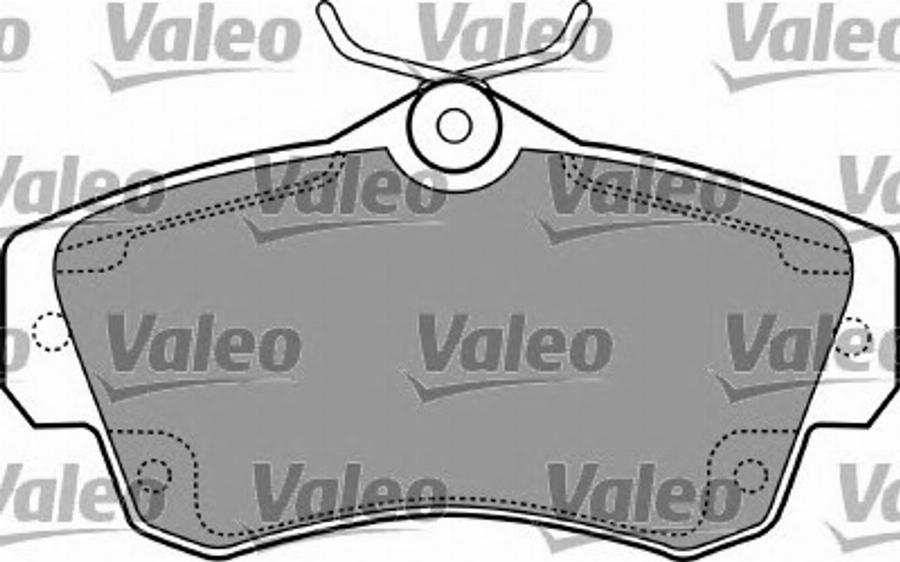 Valeo 597409 - Kit de plaquettes de frein, frein à disque cwaw.fr