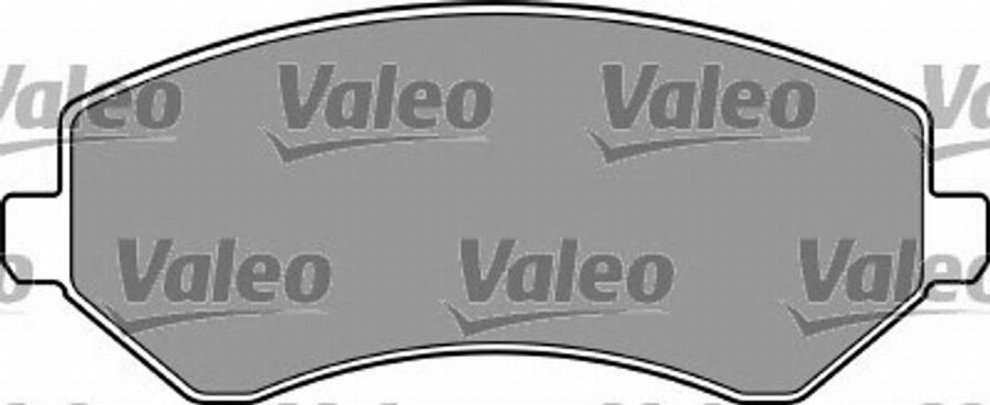 Valeo 597408 - Kit de plaquettes de frein, frein à disque cwaw.fr