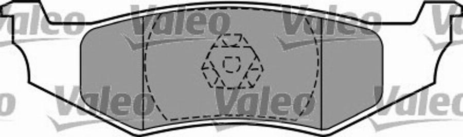 Valeo 597410 - Kit de plaquettes de frein, frein à disque cwaw.fr