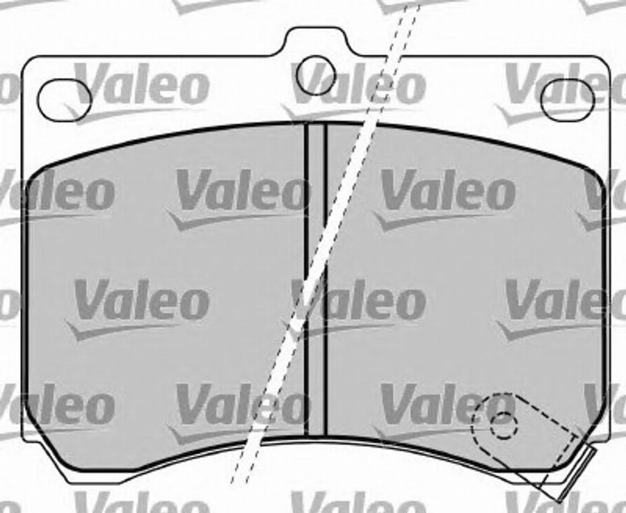 Valeo 597417 - Kit de plaquettes de frein, frein à disque cwaw.fr