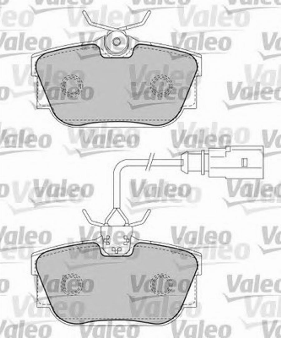 Valeo 597436 - Kit de plaquettes de frein, frein à disque cwaw.fr