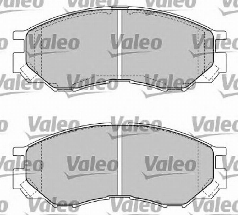 Valeo 597476 - Kit de plaquettes de frein, frein à disque cwaw.fr