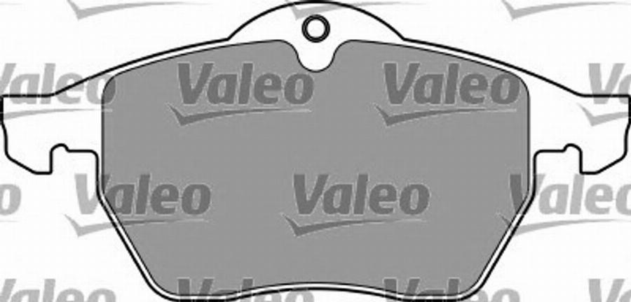 Valeo 597549 - Kit de plaquettes de frein, frein à disque cwaw.fr