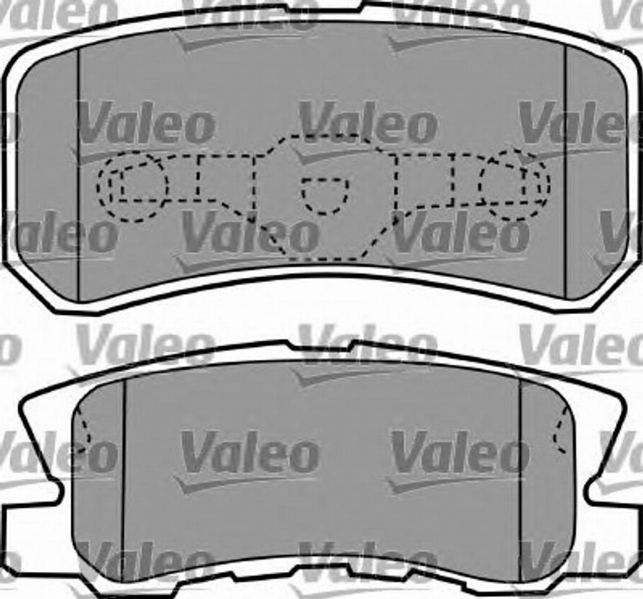 Valeo 597558 - Kit de plaquettes de frein, frein à disque cwaw.fr