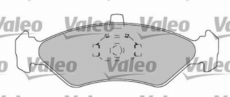 Valeo 597567 - Kit de plaquettes de frein, frein à disque cwaw.fr