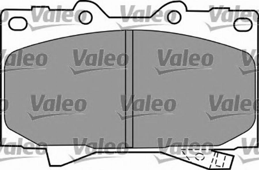 Valeo 597512 - Kit de plaquettes de frein, frein à disque cwaw.fr