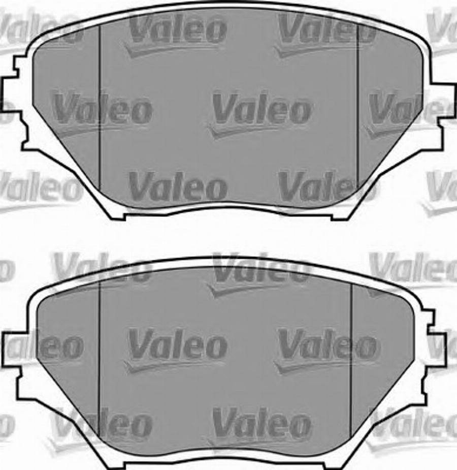 Valeo 597517 - Kit de plaquettes de frein, frein à disque cwaw.fr