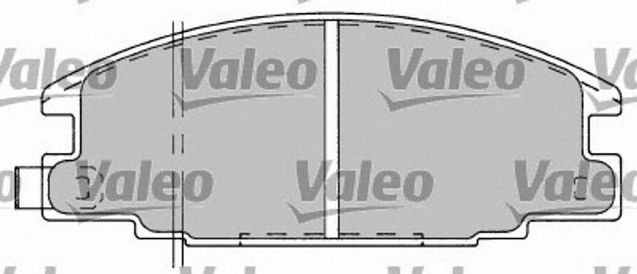 Valeo 597093 - Kit de plaquettes de frein, frein à disque cwaw.fr