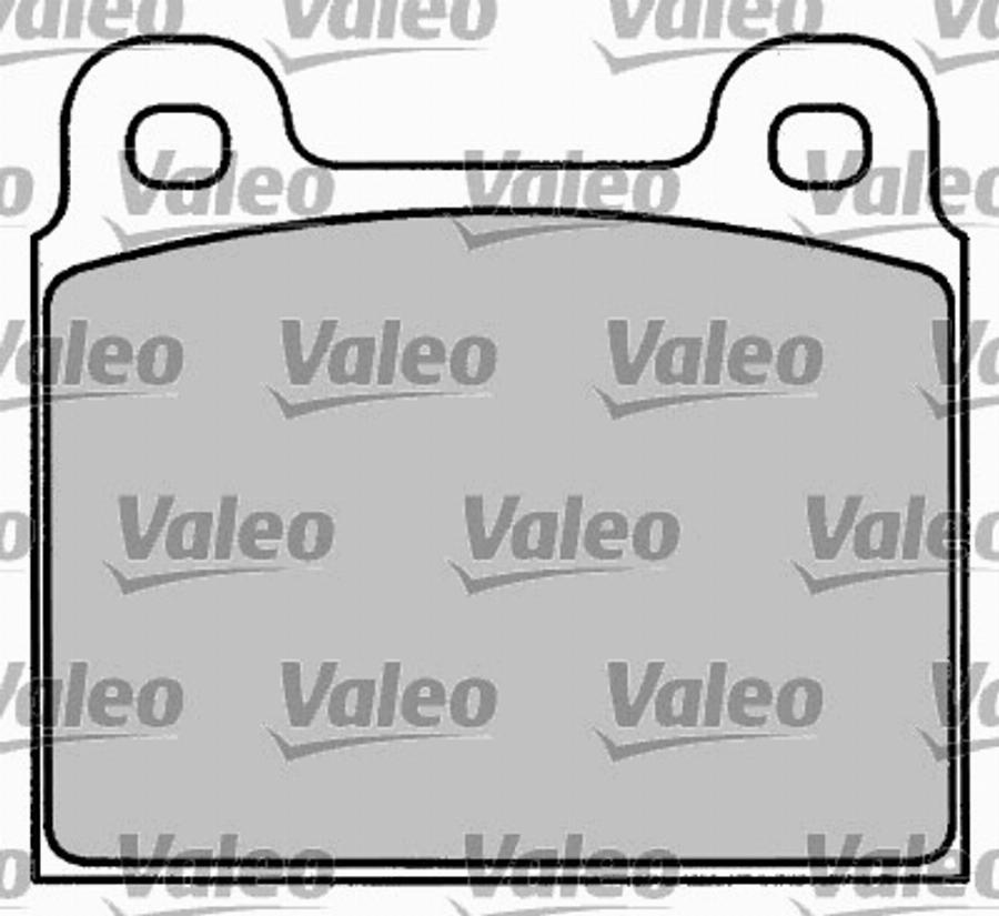 Valeo 597001 - Kit de plaquettes de frein, frein à disque cwaw.fr