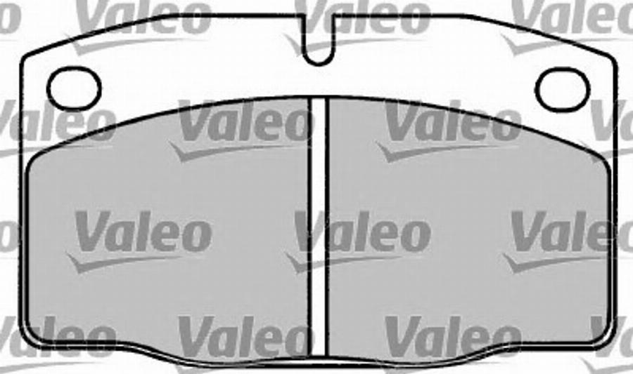 Valeo 597008 - Kit de plaquettes de frein, frein à disque cwaw.fr