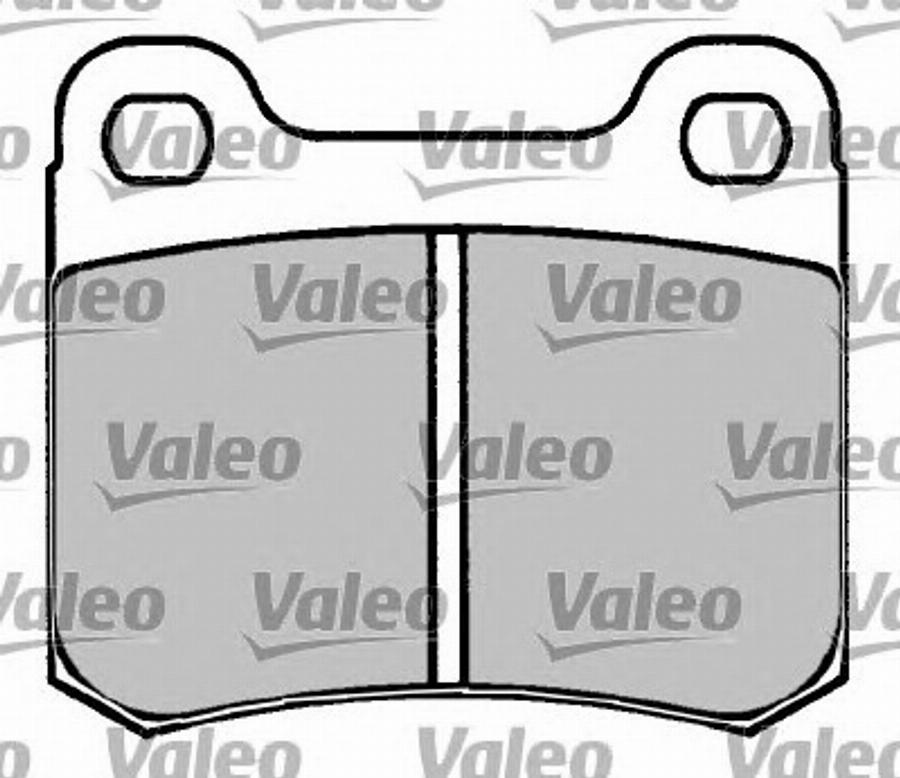 Valeo 597014 - Kit de plaquettes de frein, frein à disque cwaw.fr