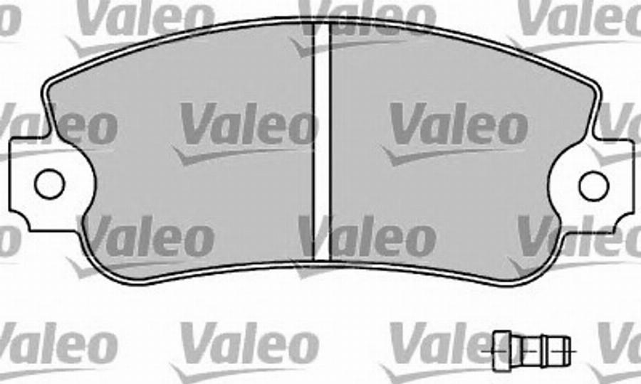 Valeo 597015 - Kit de plaquettes de frein, frein à disque cwaw.fr