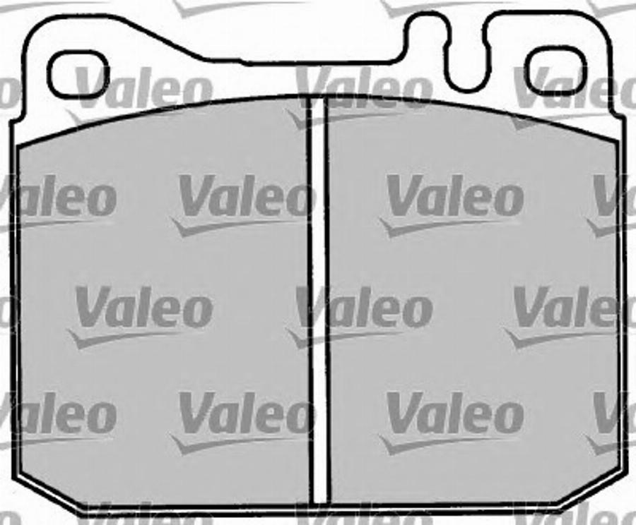 Valeo 597010 - Kit de plaquettes de frein, frein à disque cwaw.fr