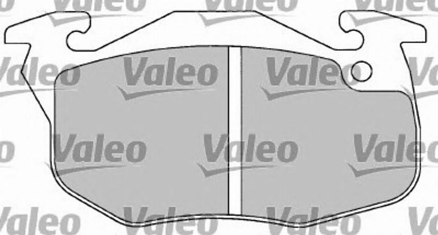 Valeo 597023 - Kit de plaquettes de frein, frein à disque cwaw.fr