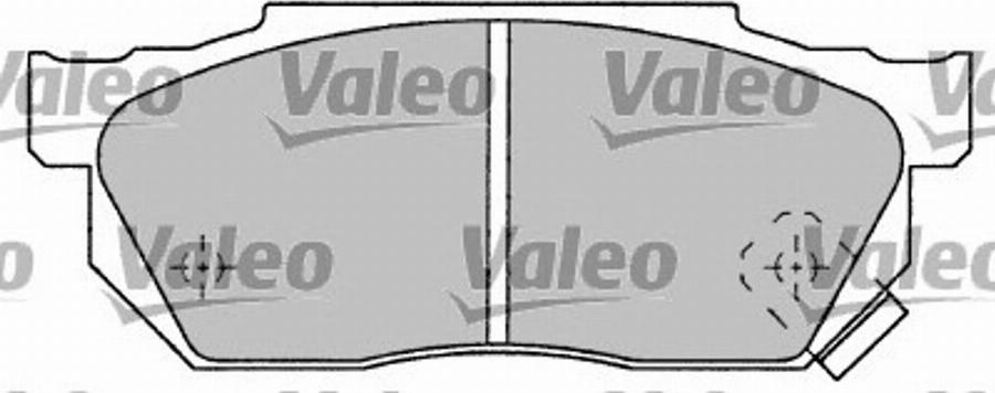 Valeo 597022 - Kit de plaquettes de frein, frein à disque cwaw.fr