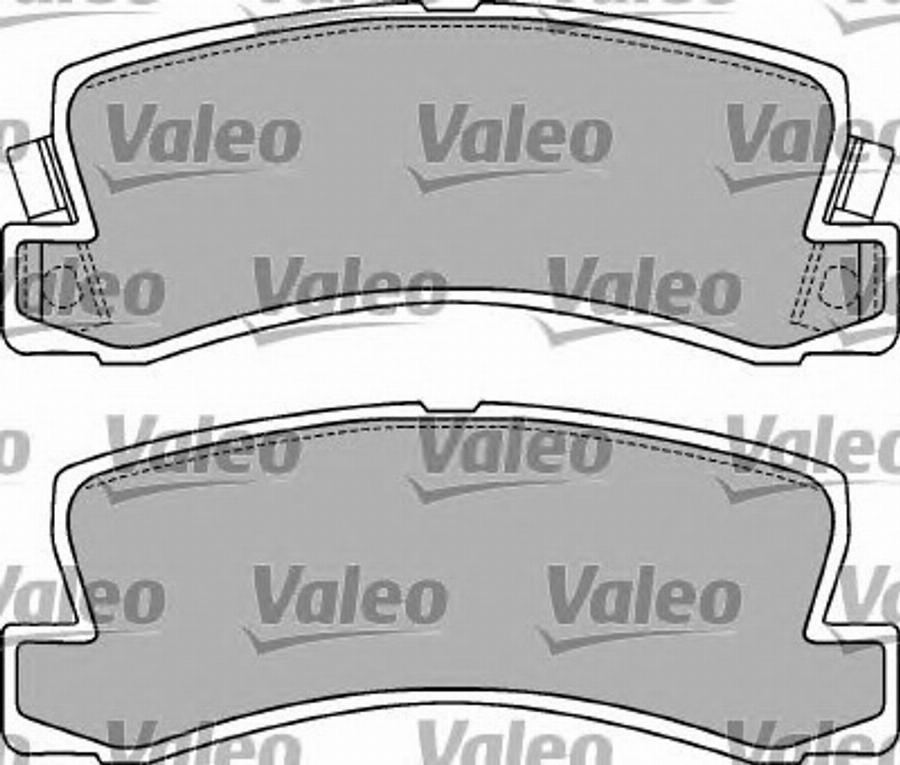 Valeo 597198 - Kit de plaquettes de frein, frein à disque cwaw.fr