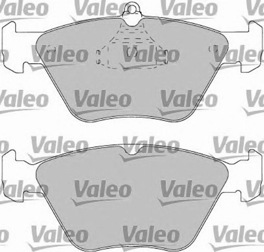 Valeo 597197 - Kit de plaquettes de frein, frein à disque cwaw.fr