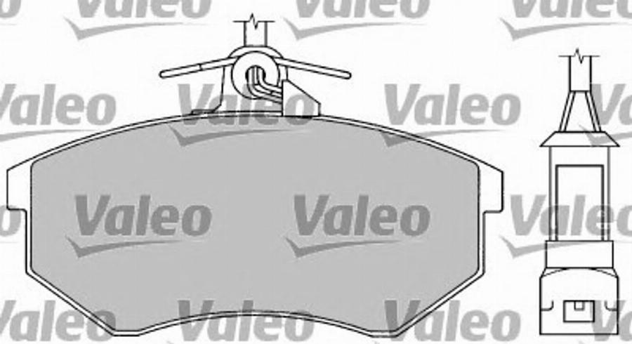 Valeo 597143 - Kit de plaquettes de frein, frein à disque cwaw.fr