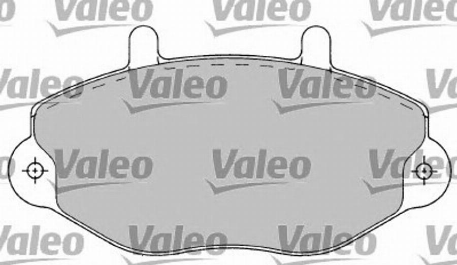 Valeo 597154 - Kit de plaquettes de frein, frein à disque cwaw.fr