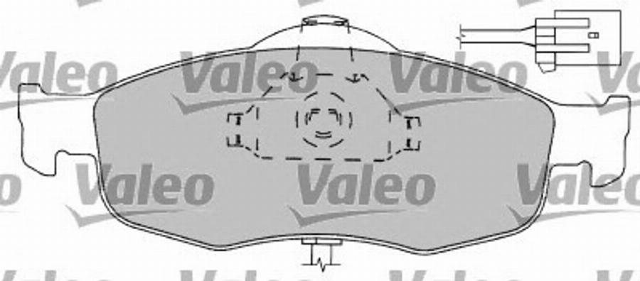 Valeo 597170 - Kit de plaquettes de frein, frein à disque cwaw.fr