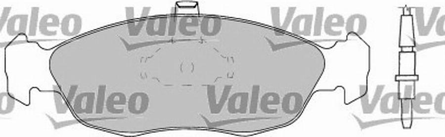 Valeo 597166 - Kit de plaquettes de frein, frein à disque cwaw.fr