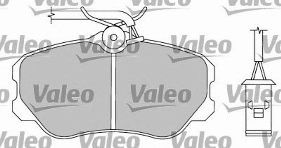 Valeo 597161 - Kit de plaquettes de frein, frein à disque cwaw.fr