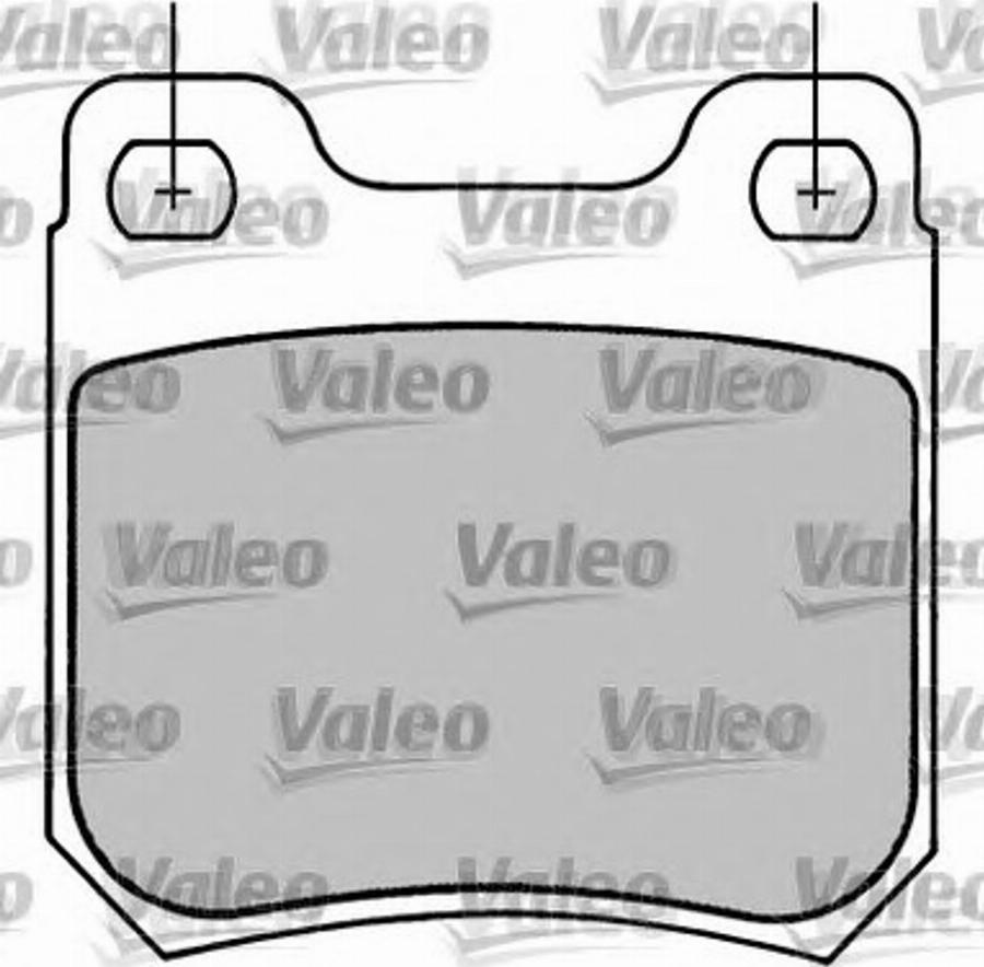 Valeo 597109 - Kit de plaquettes de frein, frein à disque cwaw.fr