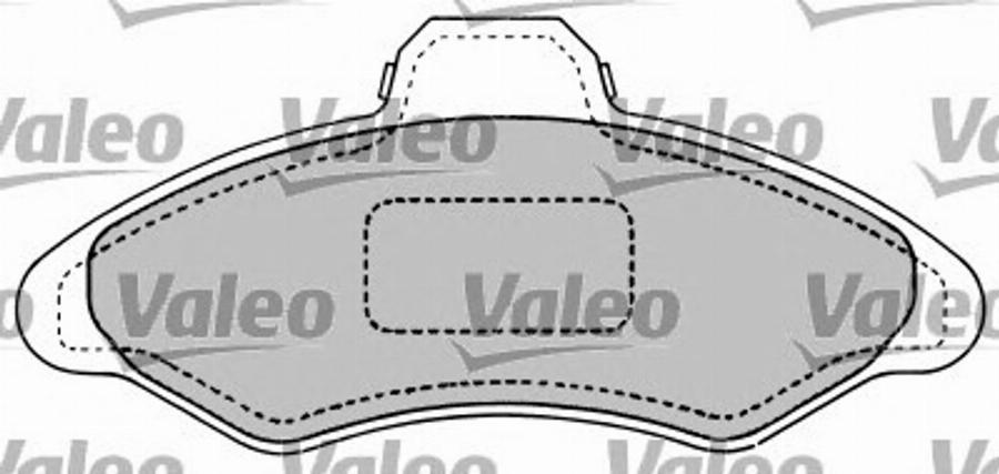 Valeo 597103 - Kit de plaquettes de frein, frein à disque cwaw.fr