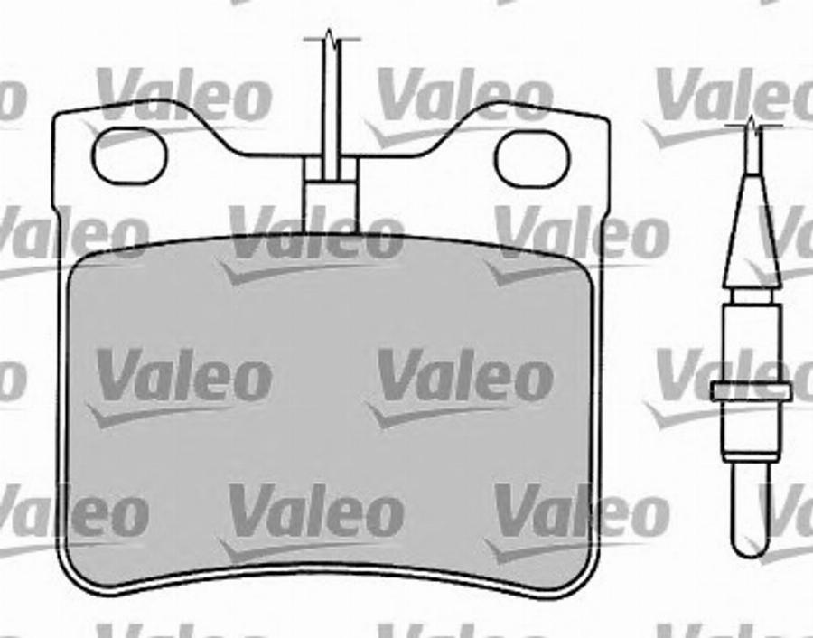 Valeo 597125 - Kit de plaquettes de frein, frein à disque cwaw.fr