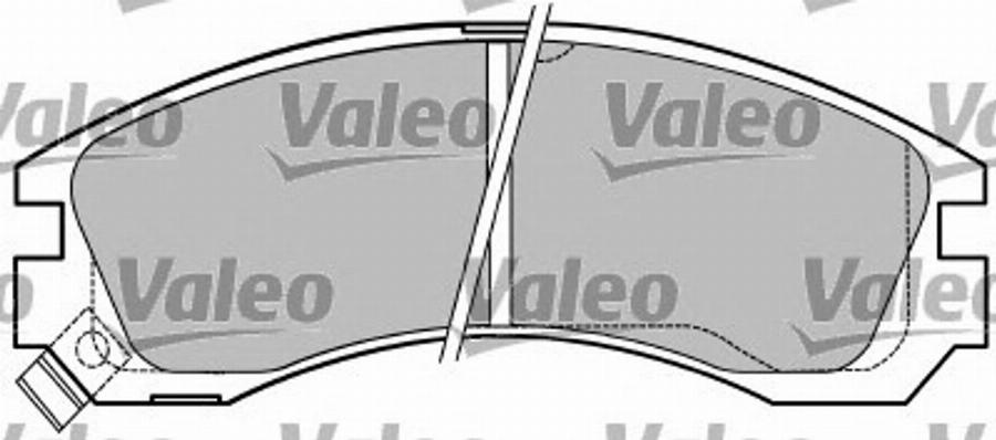 Valeo 597179 - Kit de plaquettes de frein, frein à disque cwaw.fr