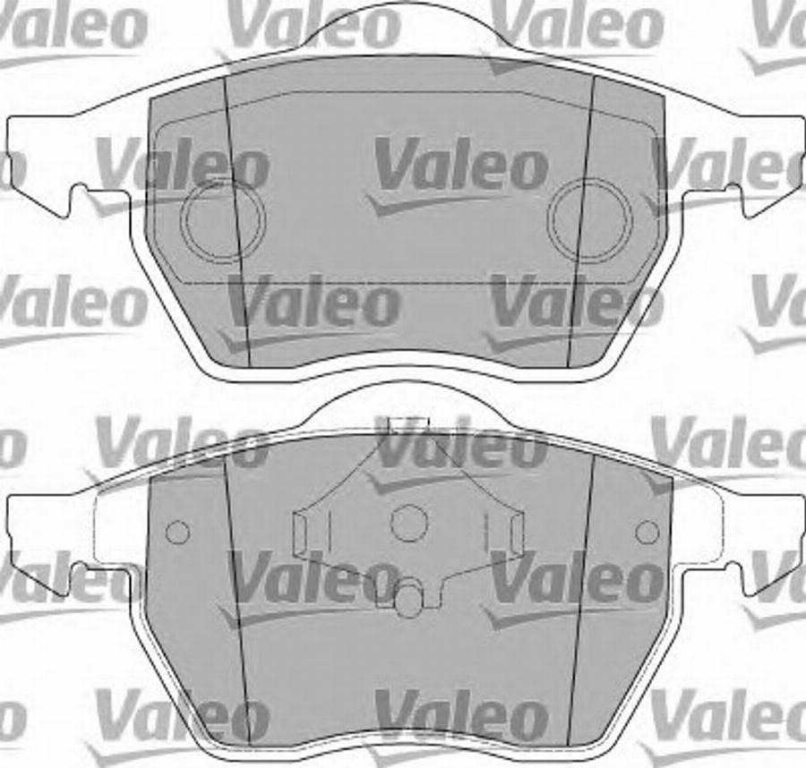 Valeo 597393 - Kit de plaquettes de frein, frein à disque cwaw.fr