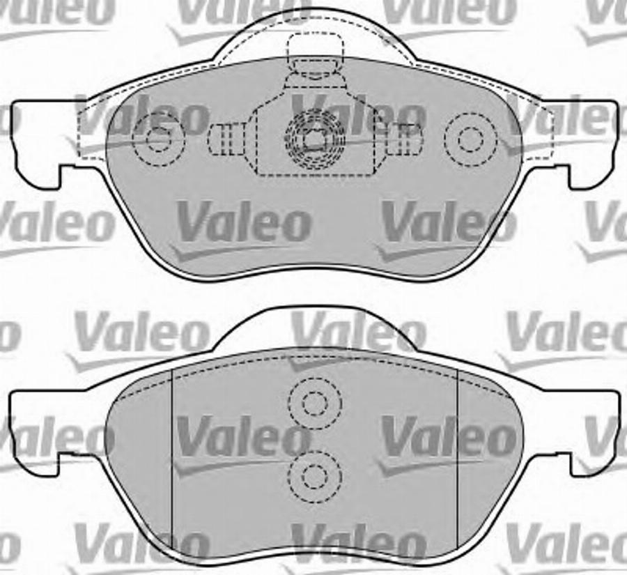 Valeo 597353 - Kit de plaquettes de frein, frein à disque cwaw.fr