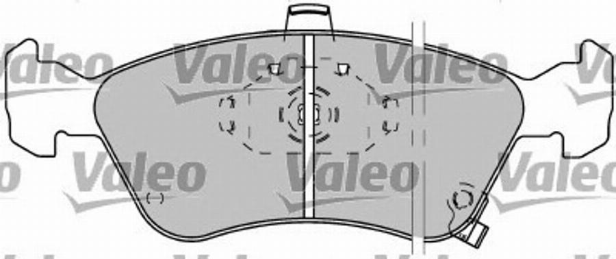 Valeo 597304 - Kit de plaquettes de frein, frein à disque cwaw.fr