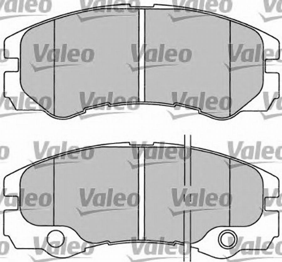 Valeo 597303 - Kit de plaquettes de frein, frein à disque cwaw.fr