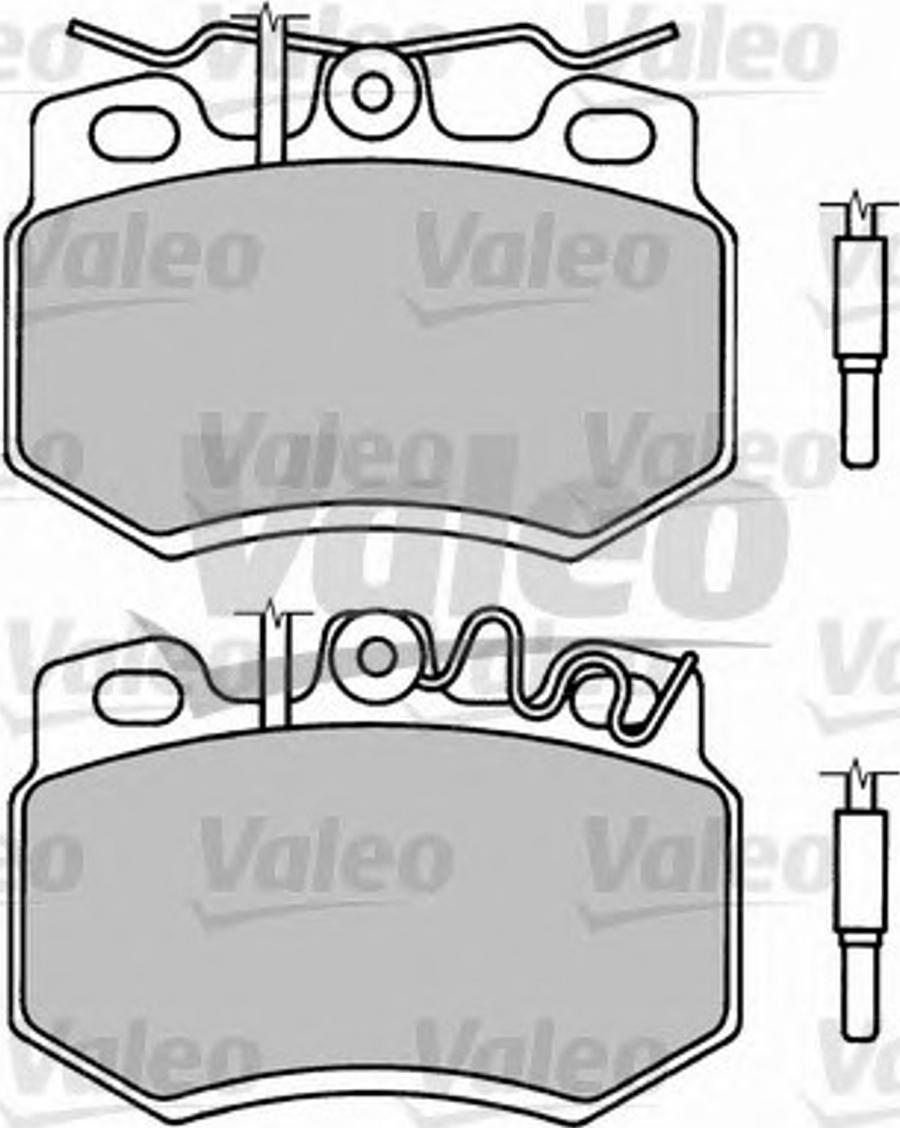 Valeo 597310 - Kit de plaquettes de frein, frein à disque cwaw.fr