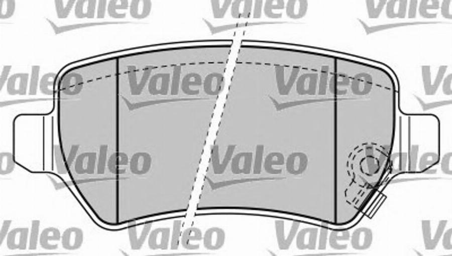 Valeo 597385 - Kit de plaquettes de frein, frein à disque cwaw.fr